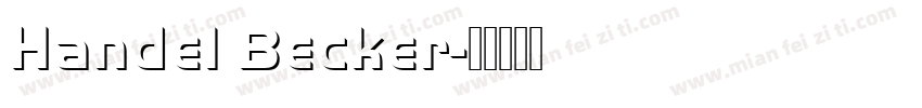 Handel Becker字体转换
